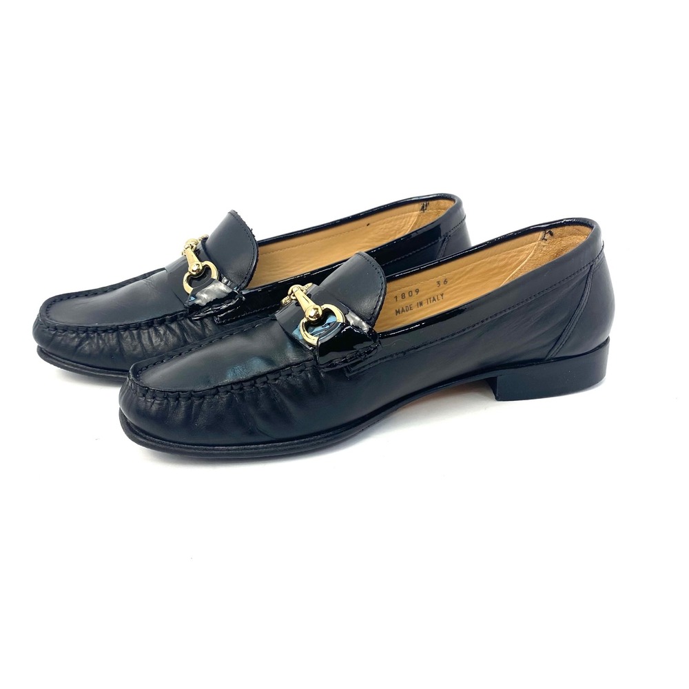 Charles Clinkard Black Leather Horsebit Loafers Made in Italy Size 36 EU - Picture 5 of 7